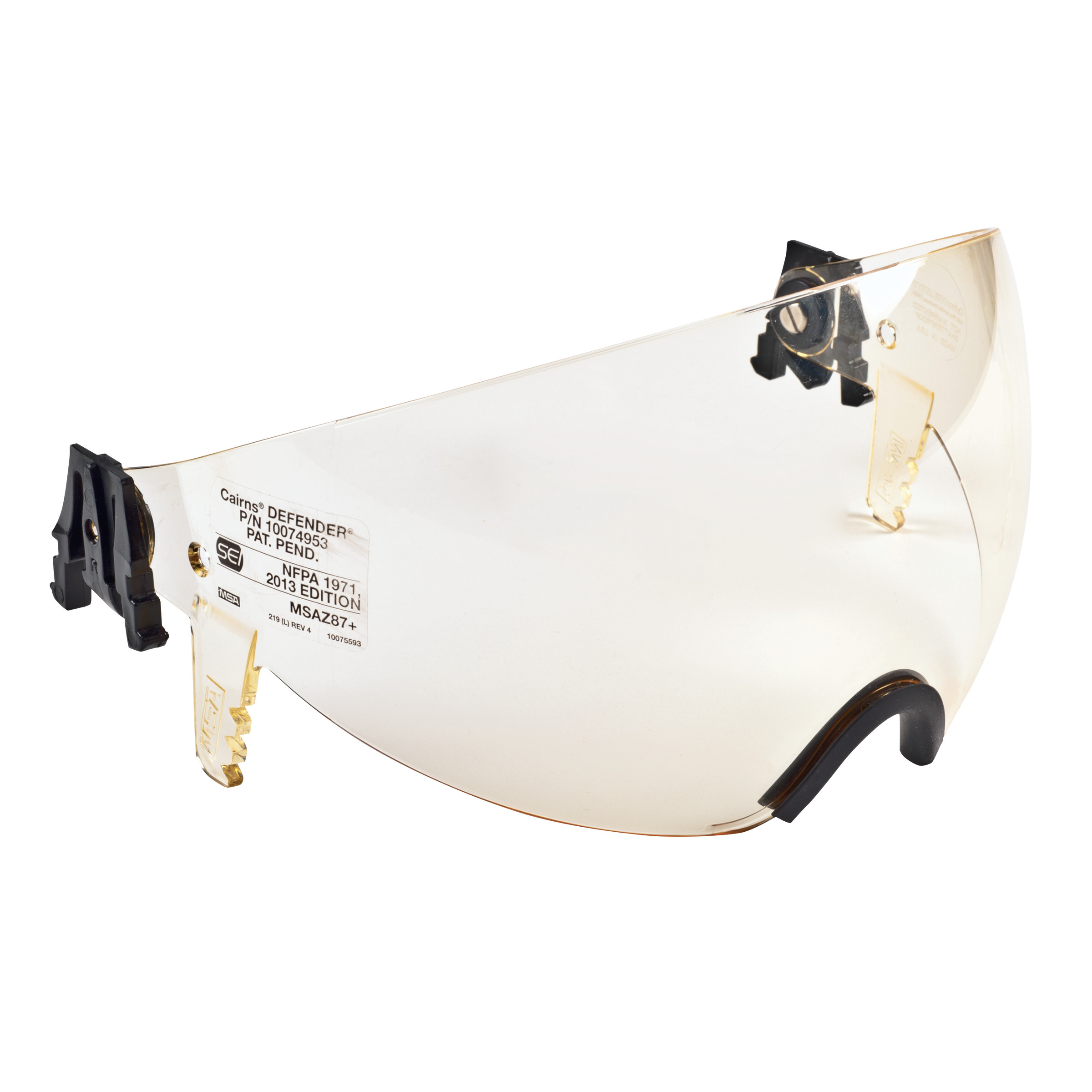 Defender Visor Tuffshield Lens, Cairns 1010 & 1044, 660C Metro & Invader664, Commando HP3 Helmets, Amber,